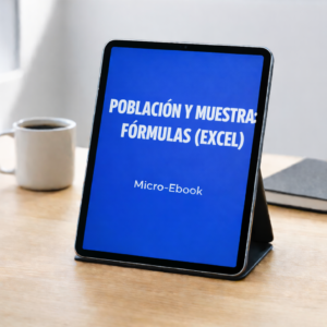 Población y Muestra: Fórmulas (Excel) (Próximamente)